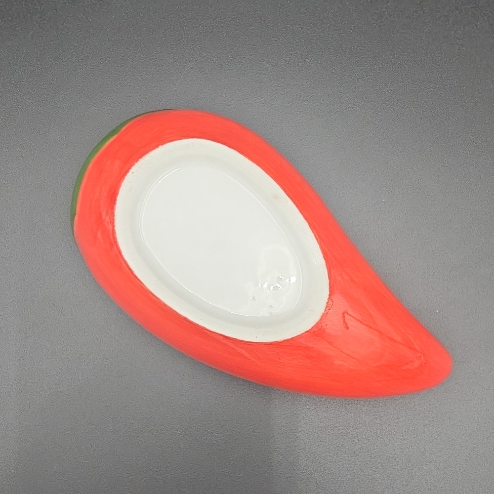 Red Pepper Shaped Ceramic Container - Picture 8 of 8